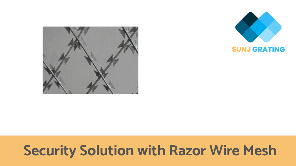 Security Solution With Razor Wire Mesh