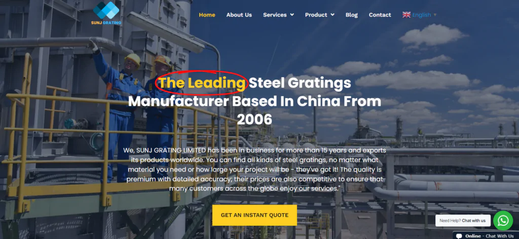 Top 10 Steel Grating Manufacturers in Canada：Sunj Grating Ltd.