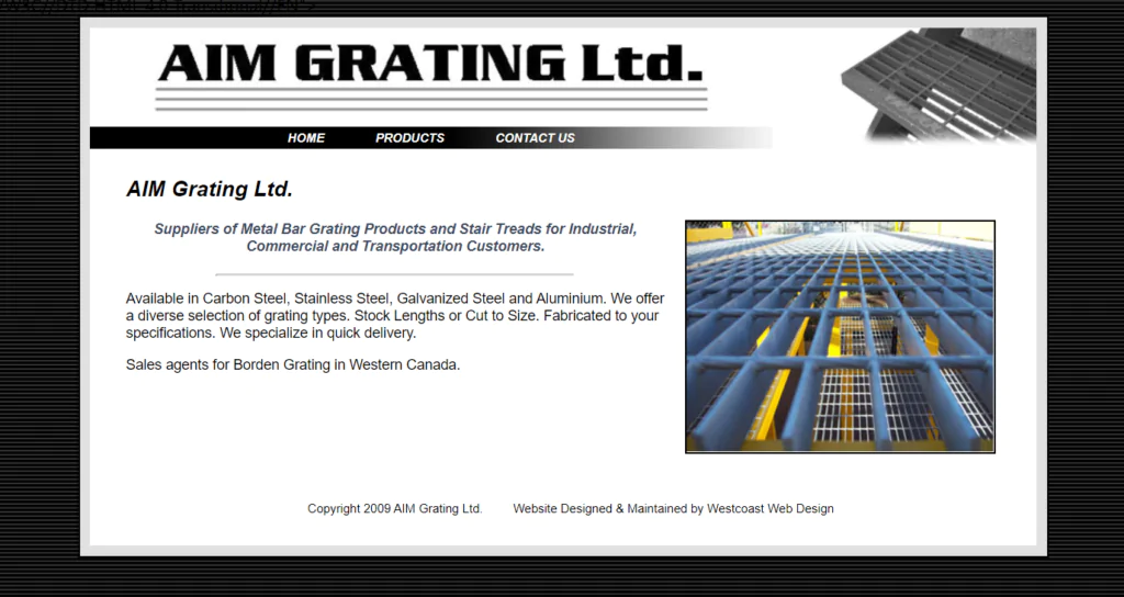 Top 10 Steel Grating Manufacturers in Canada：AIM Grating Ltd.