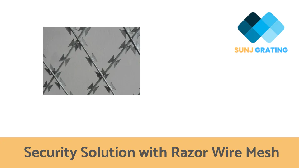 Security Solution with Razor Wire Mesh