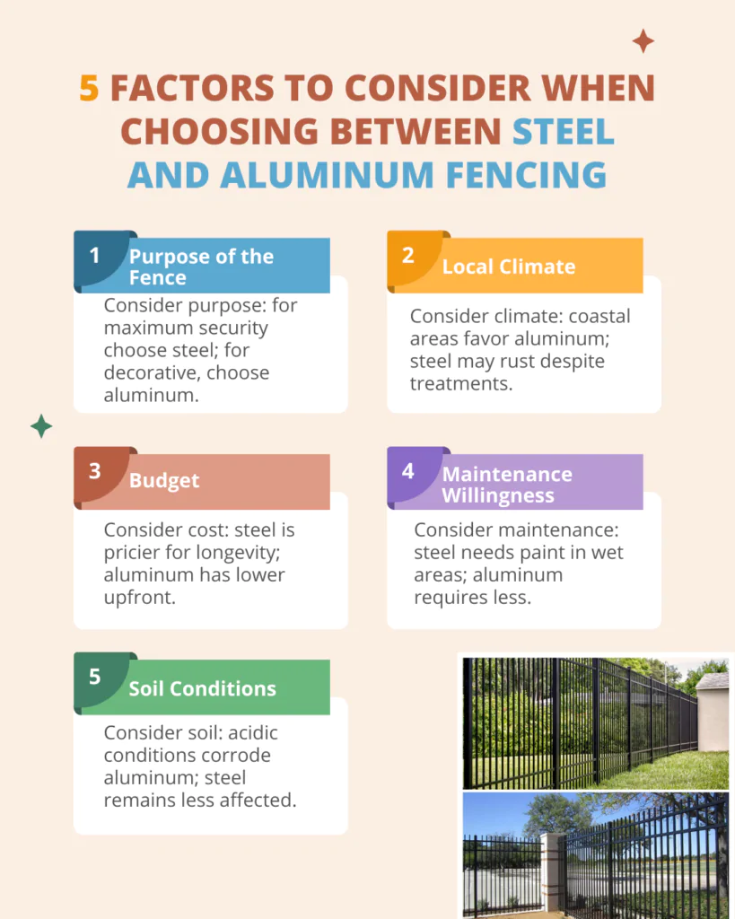 Steel and Aluminum Fencing